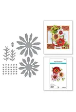 SPELLBINDERS SPELLBINDERS SUSAN TIERNEY-COCKBURN THROUGH THE MEADOW COLLECTION PAINTED DAISY AND LADYBUGS ETCHED DIE SET