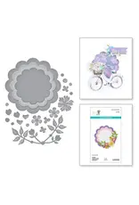 SPELLBINDERS SPELLBINDERS SIMPLE STORIES SIMPLE VINTAGE FLOWER SHOPPE COLLECTION SCALLOP JOURNAL CARDS ETCHED DIE SET