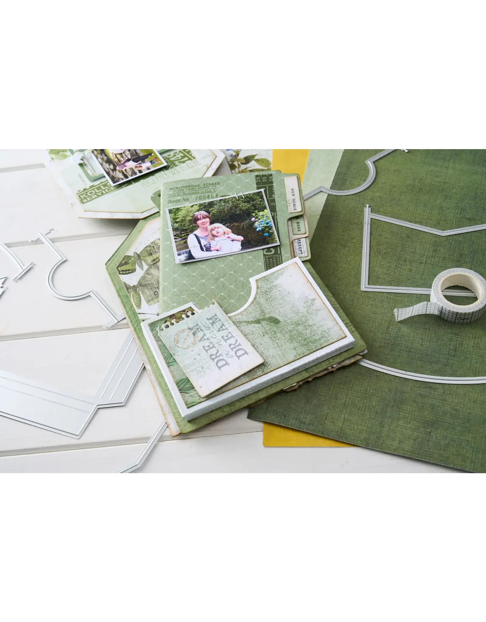 SIZZIX SIZZIX 49 AND MARKET THINLITS POCKETS DIE SET