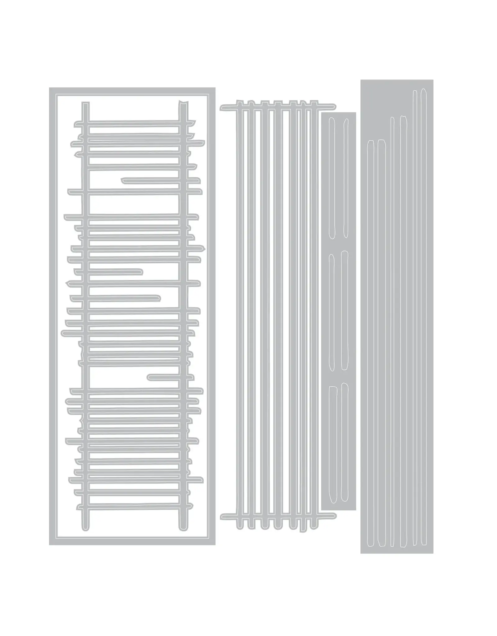 SIZZIX SIZZIX SETH APTER THINLITS TRACKS DIE SET