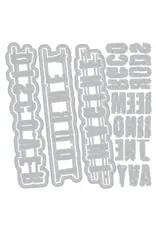SIZZIX SIZZIX SETH APTER THINLITS WORD WAFERS #1 DIE SET