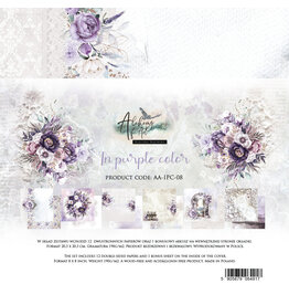 ALCHEMY OF ART ALCHEMY OF ART IN PURPLE COLOR 8x8 PAPER PACK 12 SHEETS
