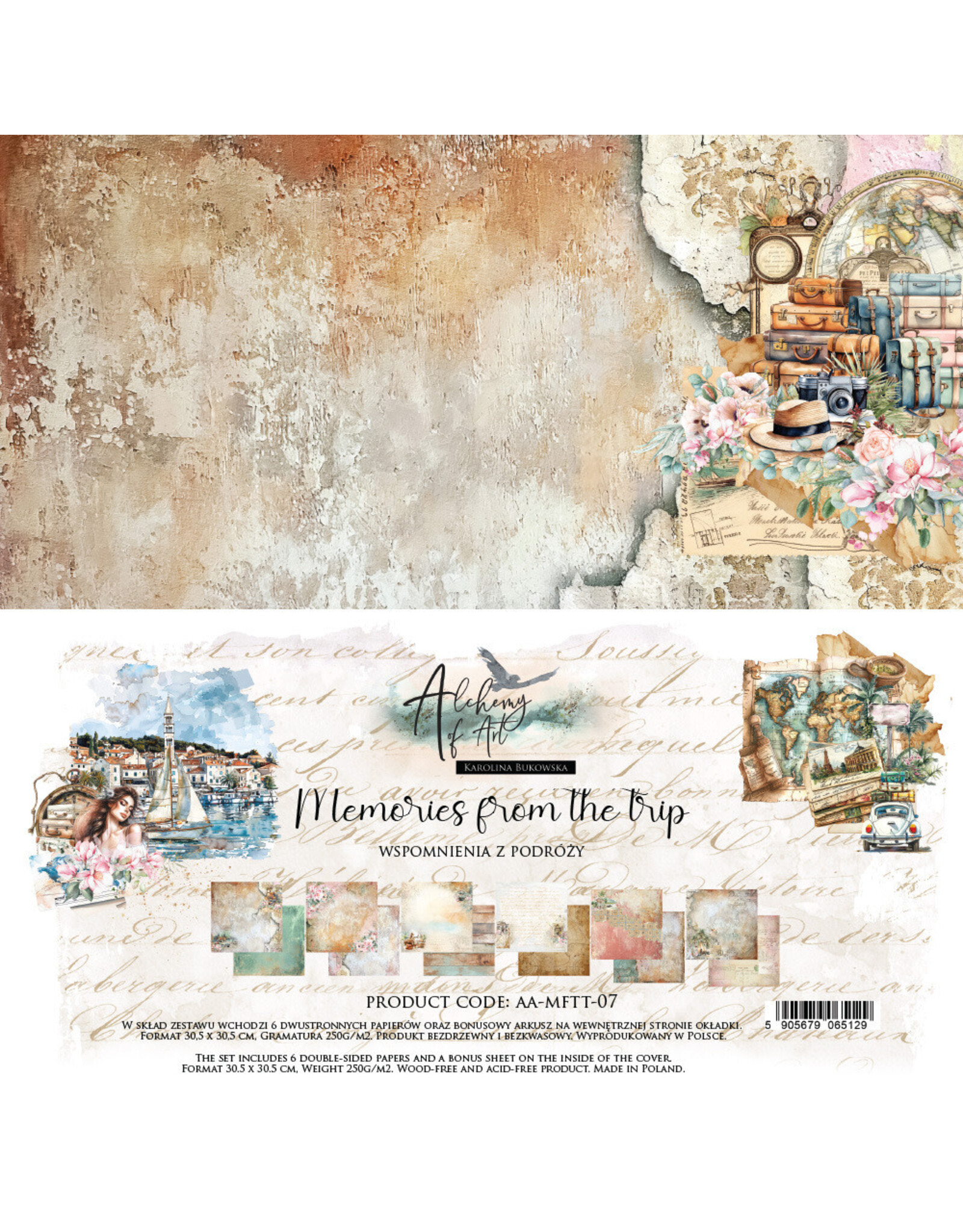 ALCHEMY OF ART ALCHEMY OF ART MEMORIES FROM THE TRIP 12x12 PAPER PACK 6 SHEETS