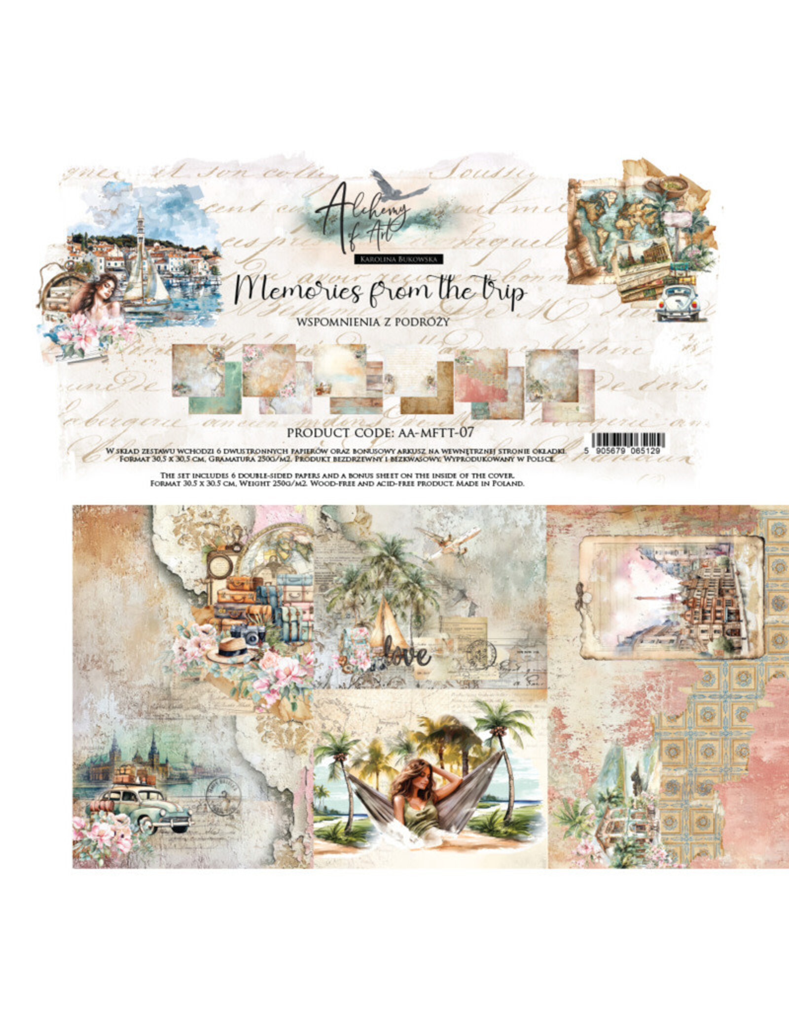 ALCHEMY OF ART ALCHEMY OF ART MEMORIES FROM THE TRIP 12x12 PAPER PACK 6 SHEETS