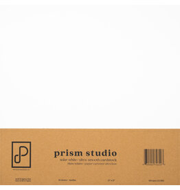 PRISM STUDIO PRISM STUDIO 12x12 ULTRA-SMOOTH 110lb CARDSTOCK - SOLAR WHITE 25/PK