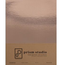 PRISM STUDIO PRISM STUDIO WHOLE SPECTRUM FOIL 8.5x11 CARDSTOCK-ROSE GOLD 5/PK