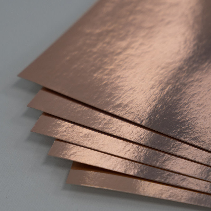 PRISM STUDIO PRISM STUDIO WHOLE SPECTRUM FOIL 8.5x11 CARDSTOCK-ROSE GOLD 5/PK