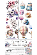 CRAFT O'CLOCK CRAFT O'CLOCK IT'S MY PARTY EXTRAS SET-MIX 6x12 COLLECTION PACK 18 SHEETS