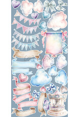 CRAFT O'CLOCK CRAFT O'CLOCK IT'S MY PARTY EXTRAS SET-MIX 6x12 COLLECTION PACK 18 SHEETS