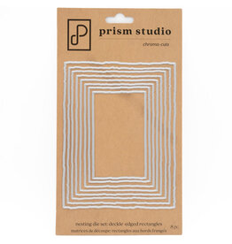 PRISM STUDIO PRISM STUDIO NESTING DECKLE - EDGED RECTANGLES DIE SET