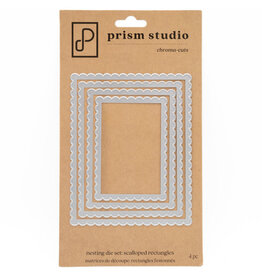 PRISM STUDIO PRISM STUDIO NESTING SCALLOPED RECTANGLES DIE SET