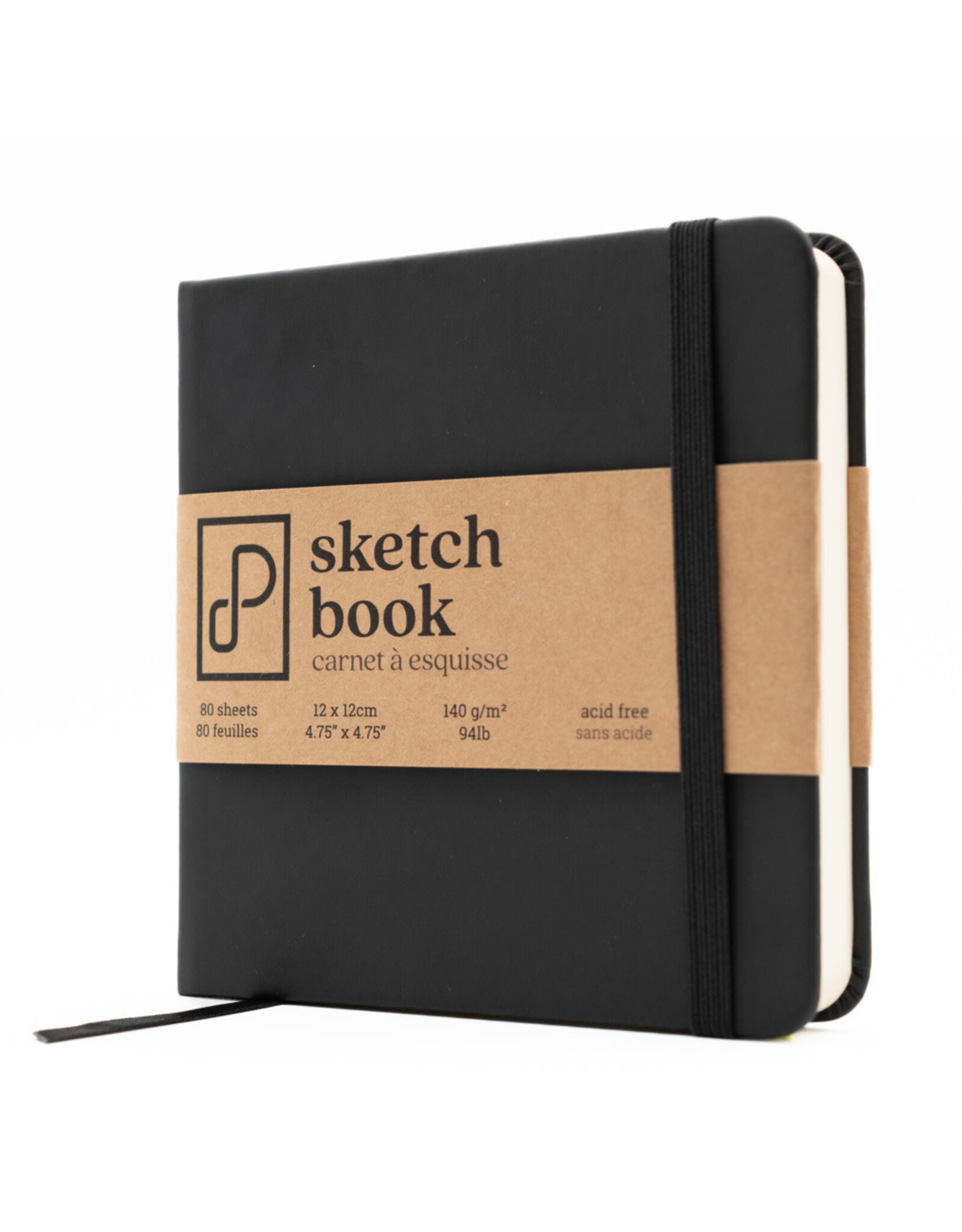 PRISM STUDIO PRISM STUDIO SKETCHBOOK TUXEDO BLACK 12CMx12CM