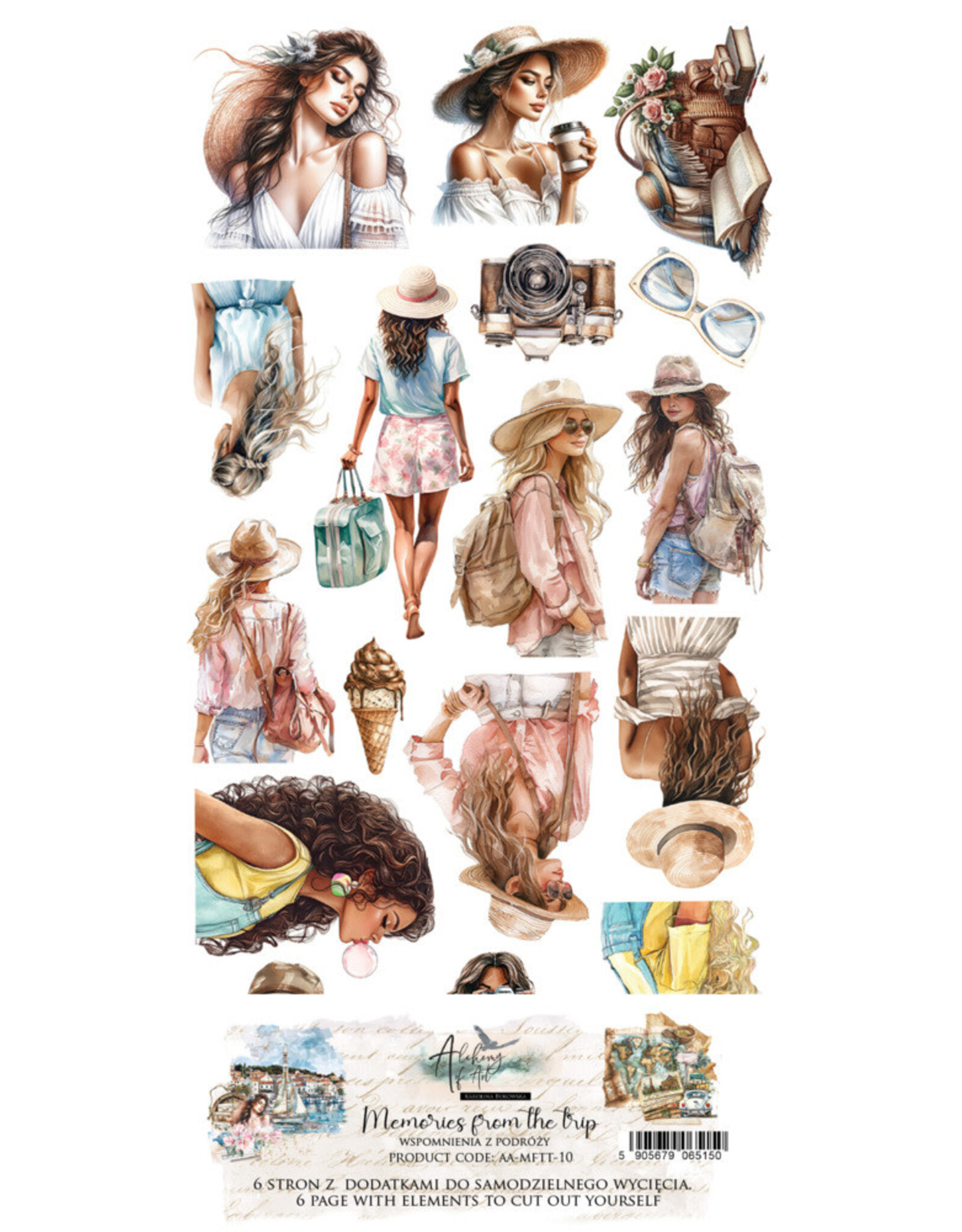 ALCHEMY OF ART ALCHEMY OF ART MEMORIES FROM THE TRIP 6x12 EXTRAS DIE-CUTS