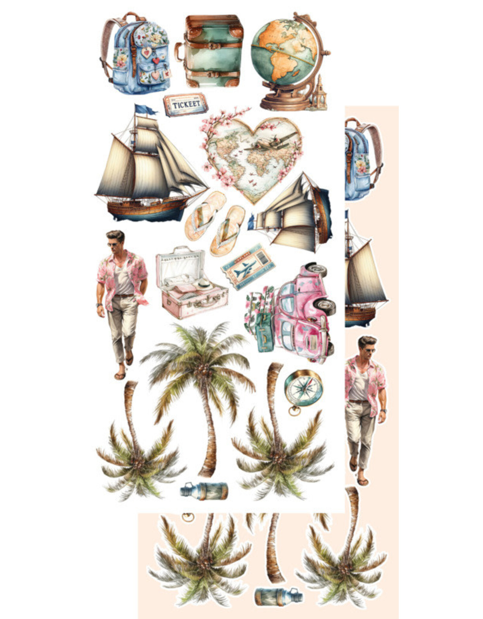 ALCHEMY OF ART ALCHEMY OF ART MEMORIES FROM THE TRIP 6x12 EXTRAS DIE-CUTS