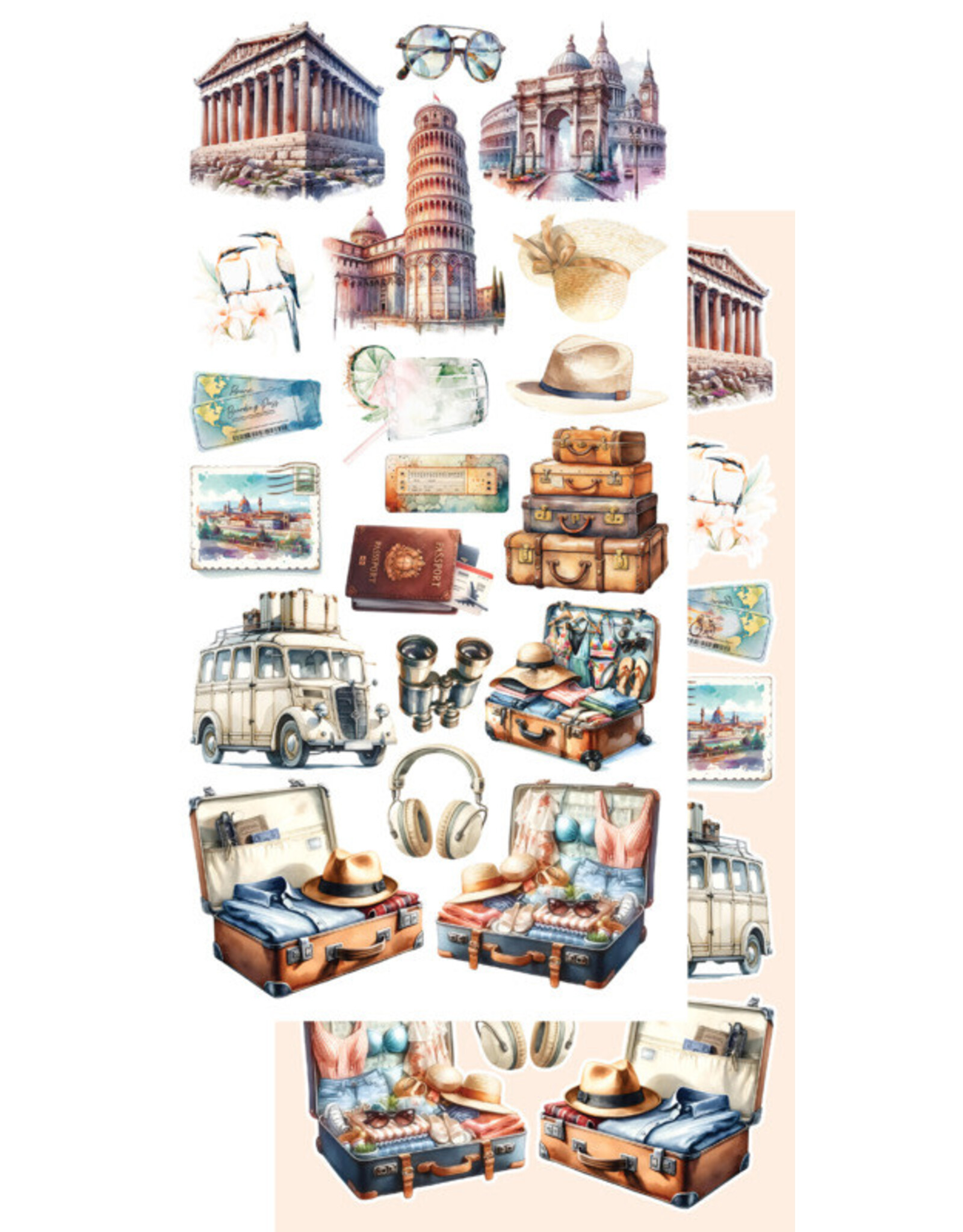 ALCHEMY OF ART ALCHEMY OF ART MEMORIES FROM THE TRIP 6x12 EXTRAS DIE-CUTS