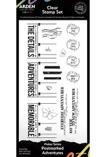 ARDEN CREATIVE STUDIO ARDEN CREATIVE STUDIO MAKER SERIES POSTMARKED ADVENTURES 4x8 CLEAR STAMP SET