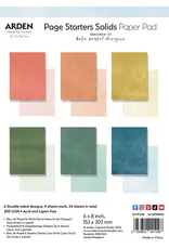ARDEN CREATIVE STUDIO ARDEN CREATIVE STUDIO PAGE STARTERS SOLIDS 6x8 PAPER PAD