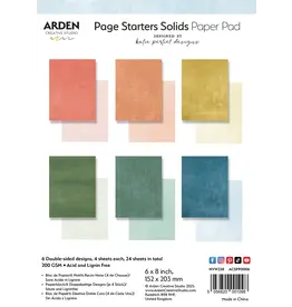 ARDEN CREATIVE STUDIO ARDEN CREATIVE STUDIO PAGE STARTERS SOLIDS 6x8 PAPER PAD