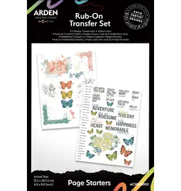 ARDEN CREATIVE STUDIO ARDEN CREATIVE STUDIO PAGE STARTERS 6x8 RUB-ONS 2/PK