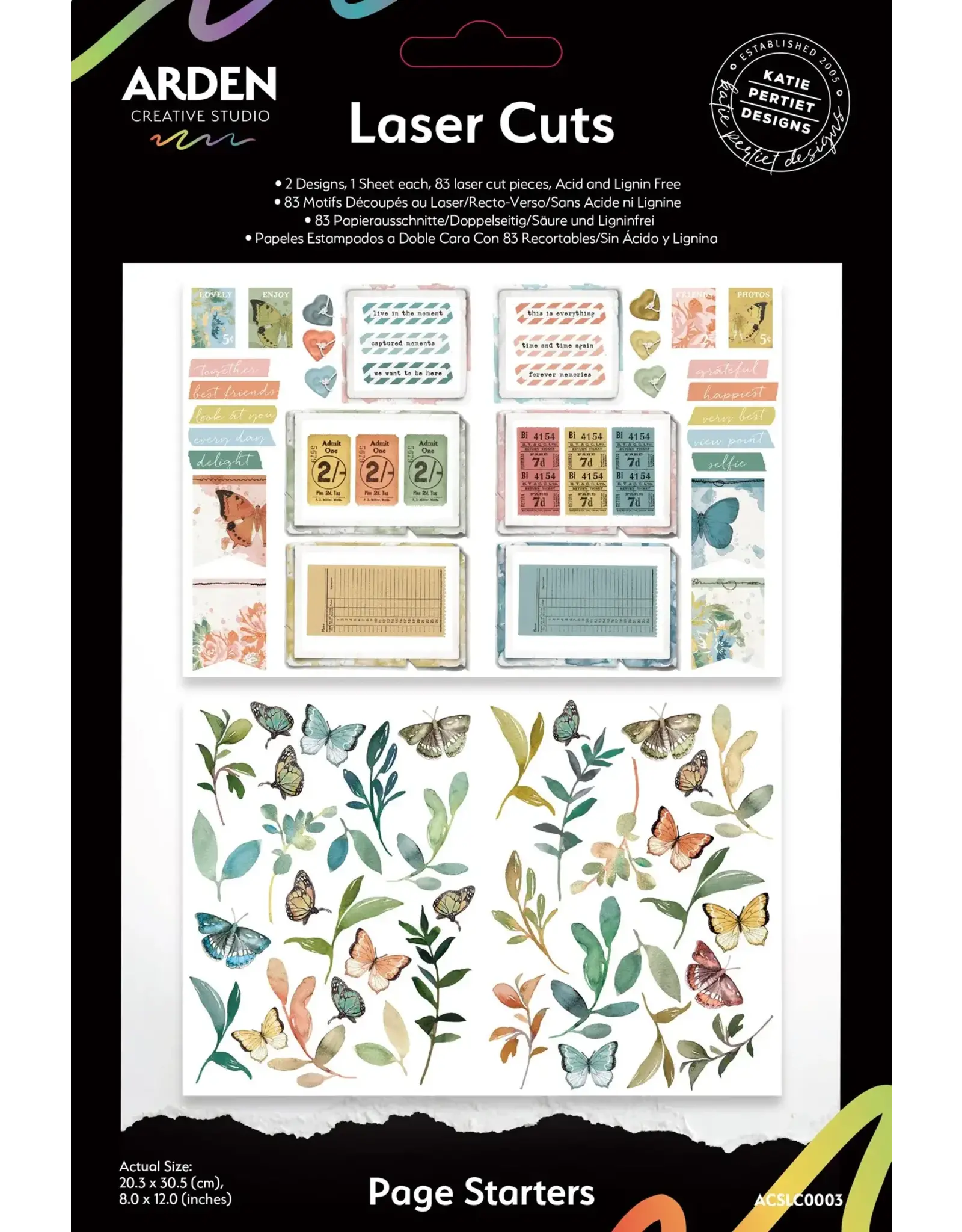 ARDEN CREATIVE STUDIO ARDEN CREATIVE STUDIO PAGE STARTERS 8x12 LASER CUTS