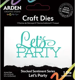 ARDEN CREATIVE STUDIO ARDEN CREATIVE STUDIO SENTIMENT SERIES STACKED LET'S PARTY DIE