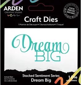 ARDEN CREATIVE STUDIO ARDEN CREATIVE STUDIO SENTIMENT SERIES STACKED DREAM BIG DIE