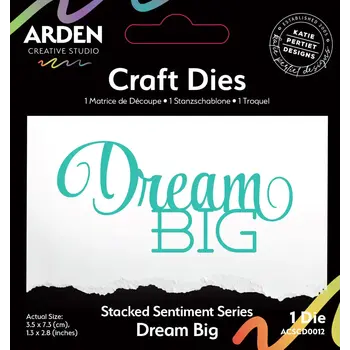 ARDEN CREATIVE STUDIO ARDEN CREATIVE STUDIO SENTIMENT SERIES STACKED DREAM BIG DIE