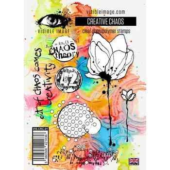 VISIBLE IMAGE CREATIVE CHAOS CLEAR STAMP SET