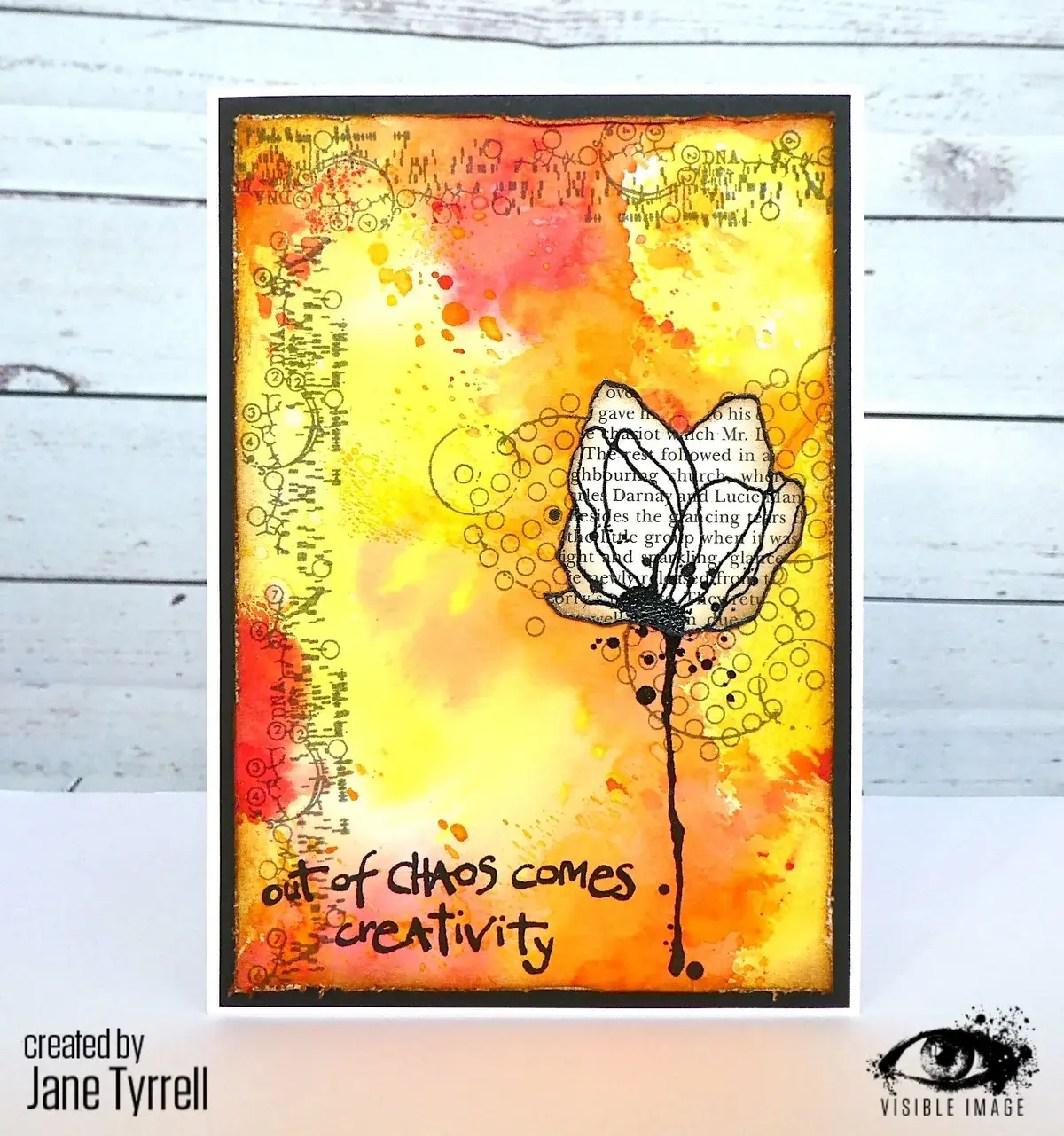 VISIBLE IMAGE CREATIVE CHAOS CLEAR STAMP SET