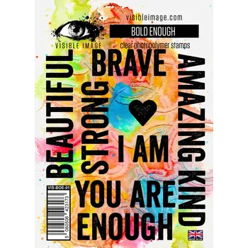 VISIBLE IMAGE BOLD ENOUGH CLEAR STAMP SET