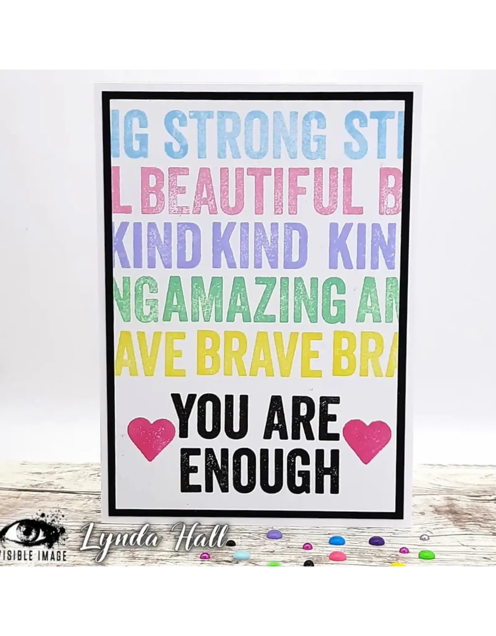 VISIBLE IMAGE VISIBLE IMAGE BOLD ENOUGH CLEAR STAMP SET