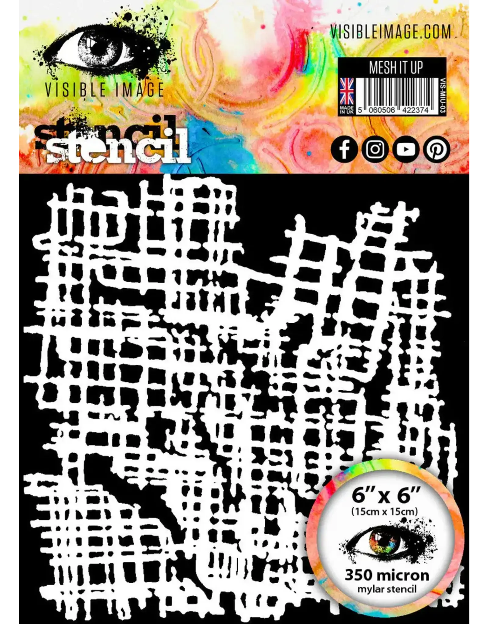 VISIBLE IMAGE VISIBLE IMAGE MESH IT UP 6x6 STENCIL