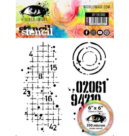 VISIBLE IMAGE VISIBLE IMAGE OFF THE GRID 6x6 STENCIL