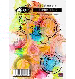 VISIBLE IMAGE VISIBLE IMAGE ROUND IN CIRCLES ACRYLIC STAMP SET