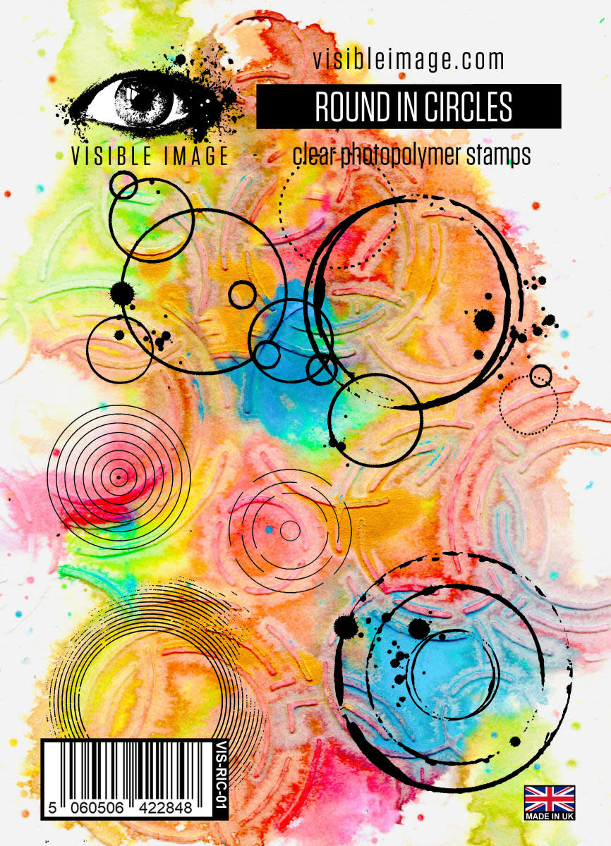 VISIBLE IMAGE VISIBLE IMAGE ROUND IN CIRCLES ACRYLIC STAMP SET