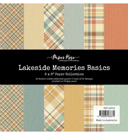 PAPER ROSE PAPER ROSE LAKESIDE MEMORIES BASICS 6x6 PAPER COLLECTION