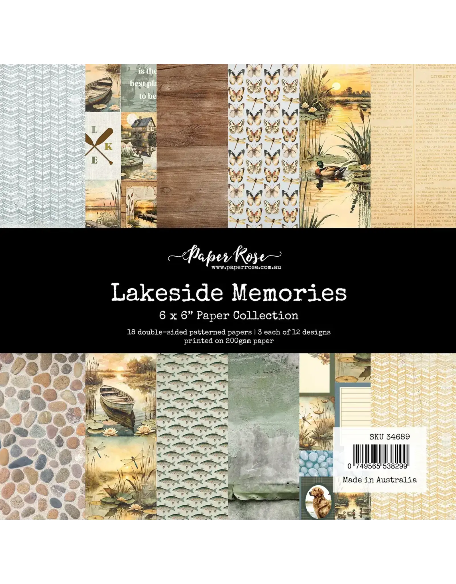 PAPER ROSE PAPER ROSE LAKESIDE MEMORIES 6x6 PAPER COLLECTION