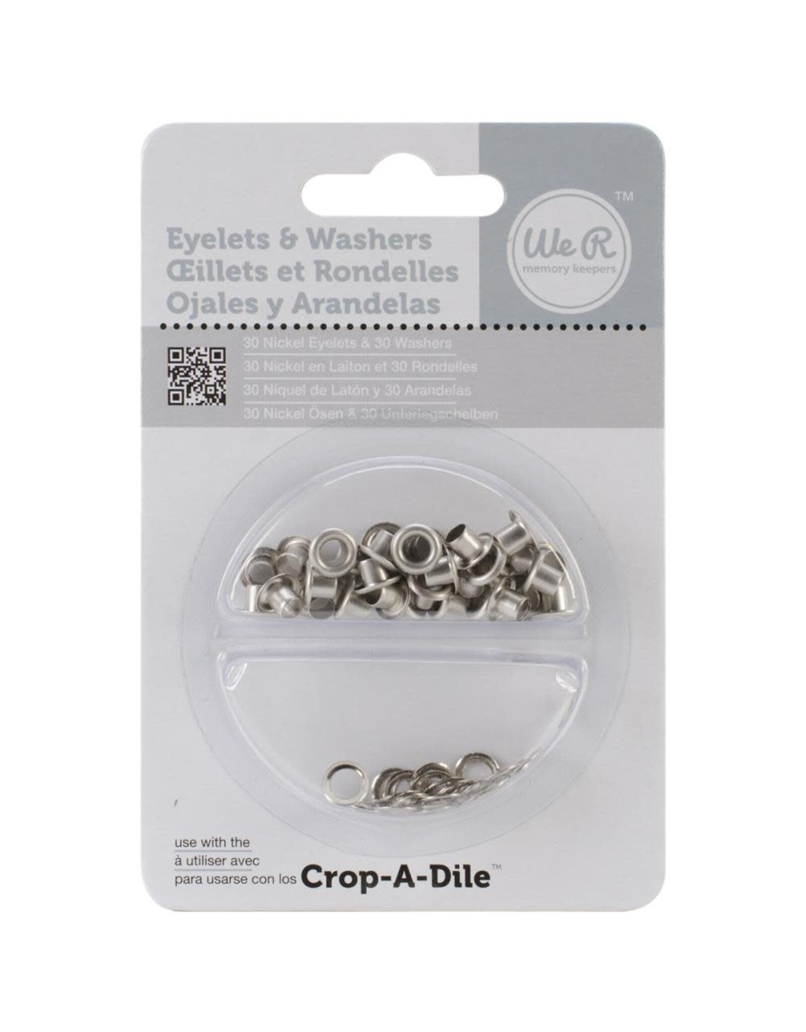 WE R MEMORY KEEPERS WE R MEMORY KEEPERS NICKEL EYELETS & WASHERS FOR CROP-A-DILE