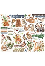 SIMPLE STORIES SIMPLE STORIES SIMPLE VINTAGE WOODLANDS BITS & PIECES 52/PK