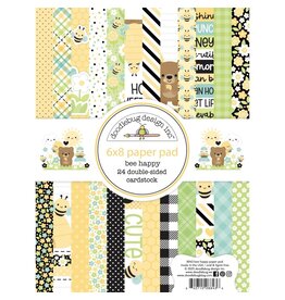 DOODLEBUG DESIGN DOODLEBUG DESIGN BEE HAPPY 6x8 PAPER PAD
