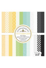 DOODLEBUG DESIGN DOODLEBUG DESIGN BEE HAPPY PETITE PRINTS 12x12 PAPER PACK 12 SHEETS