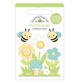 DOODLEBUG DESIGN DOODLEBUG BEE HAPPY BEE-UTIFUL GARDEN DOODLE POPS 3D STICKER