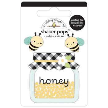 DOODLEBUG DESIGN DOODLEBUG BEE HAPPY HONEY BEES SHAKER-POPS 3D STICKERS