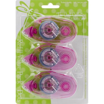 TOMBOW TOMBOW MONO ADHESIVE DOTS TAPE RUNNER REFILL FOR 62147 3PK