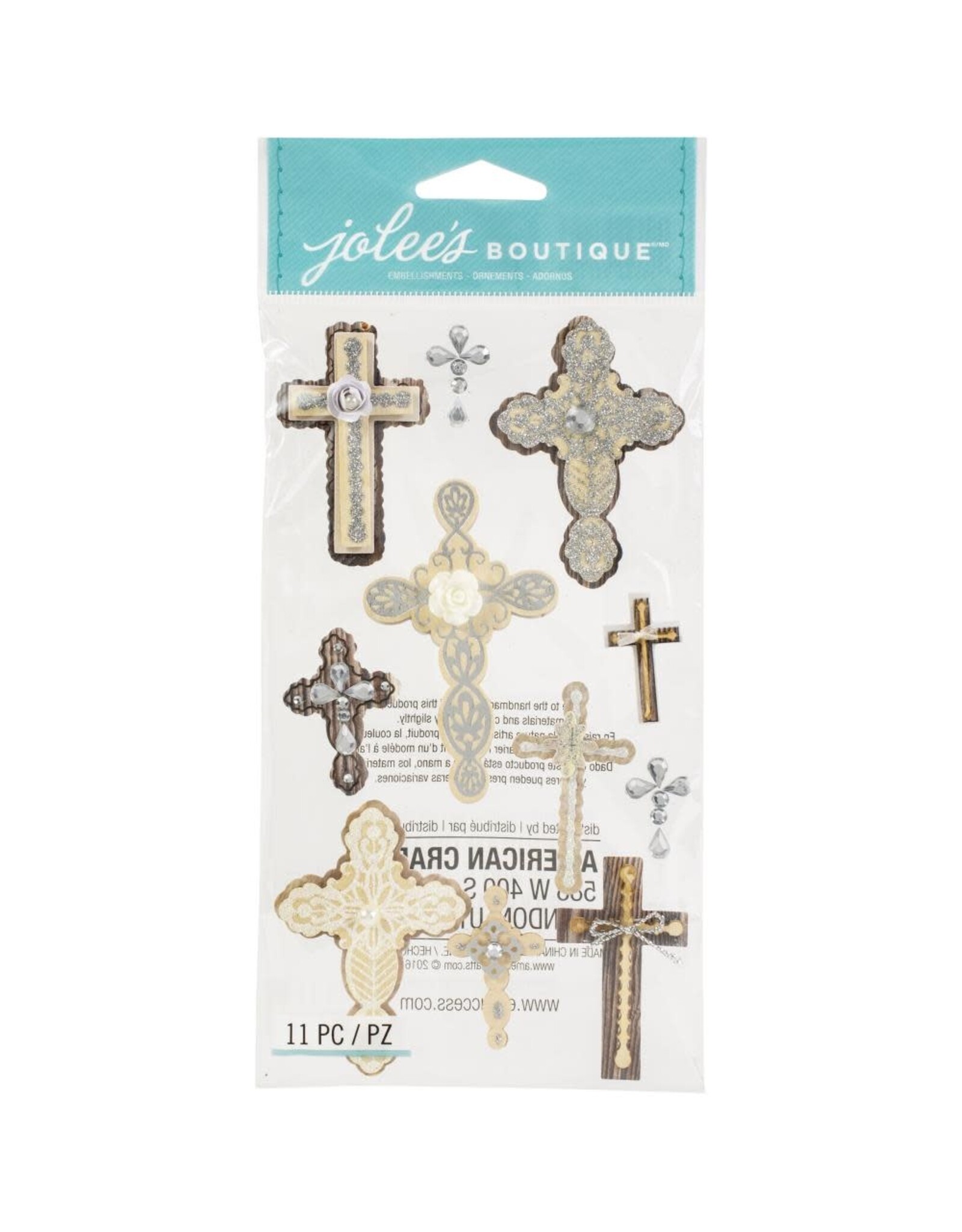 JOLEE’S JOLEE'S BOUTIQUE INSPIRATIONAL CROSSES STICKERS