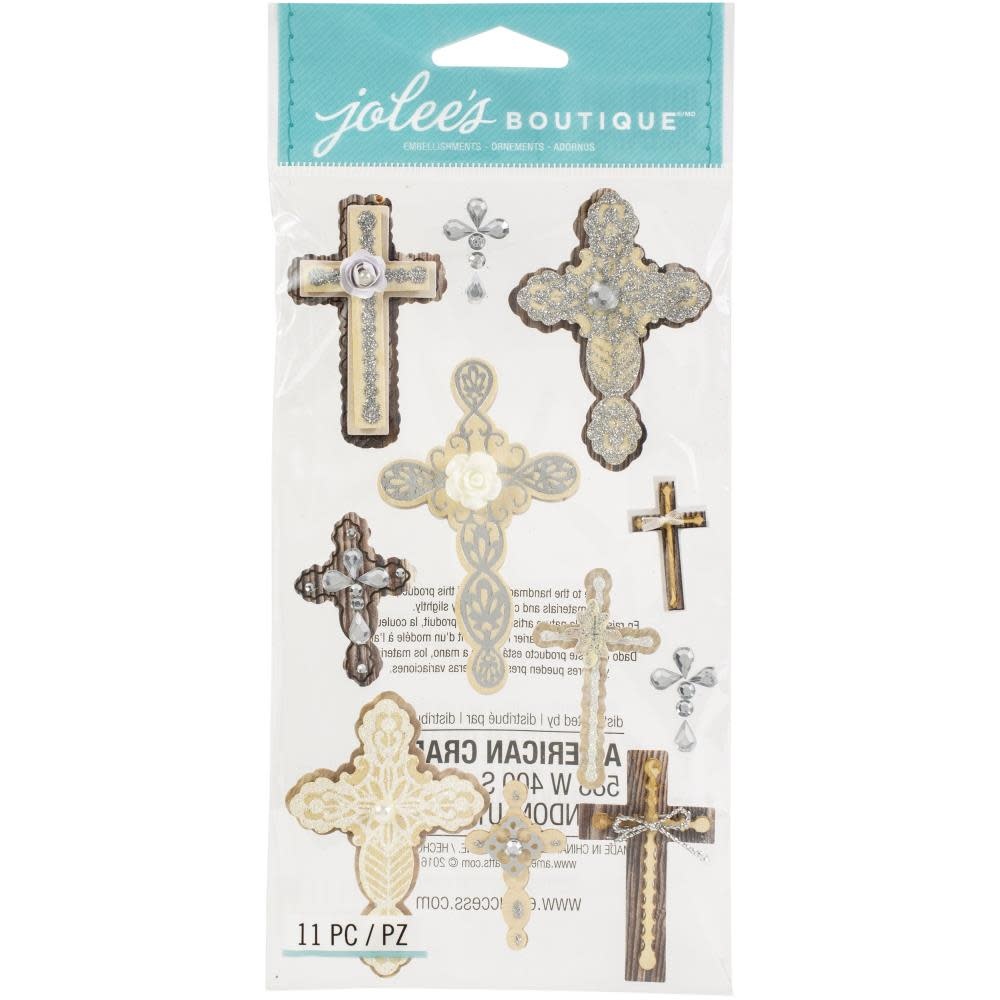 JOLEE'S BOUTIQUE INSPIRATIONAL CROSSES STICKERS