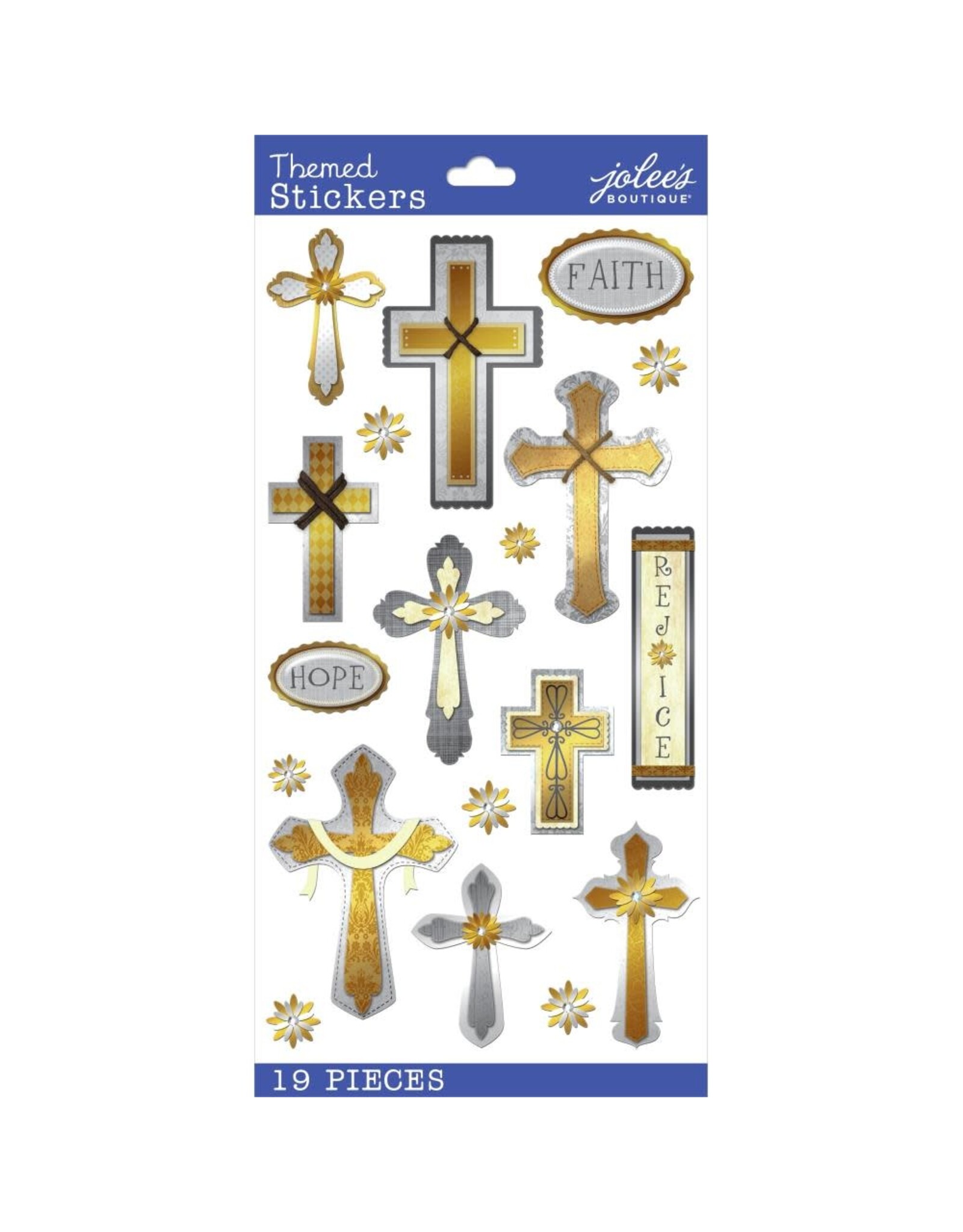 JOLEE’S JOLEE'S BOUTIQUE FAITH HOPE AND REJOICE 3D STICKERS