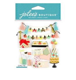 JOLEE’S JOLEE'S BOUTIQUE MOD HAPPY BIRTHDAY DIMENSIONAL STICKERS
