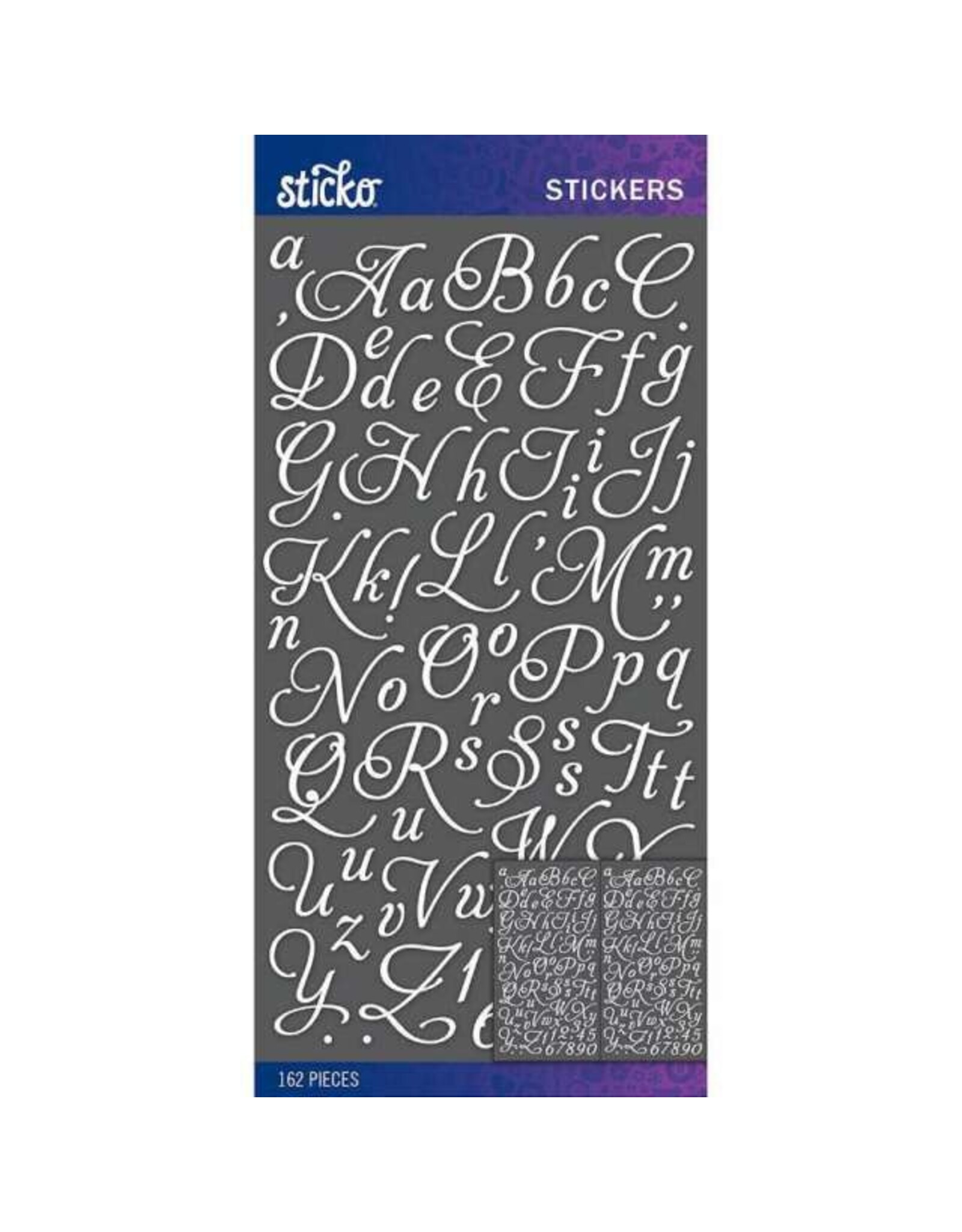 AMERICAN CRAFTS AMERICAN CRAFTS STICKO APHRODITE SMALL WHITE ALPHABET STICKERS