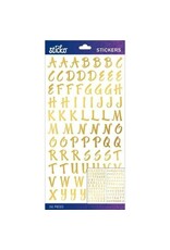 EK SUCCESS EK SUCCESS STICKO BRUSH SMALL GOLD FOIL ALPHABET STICKERS